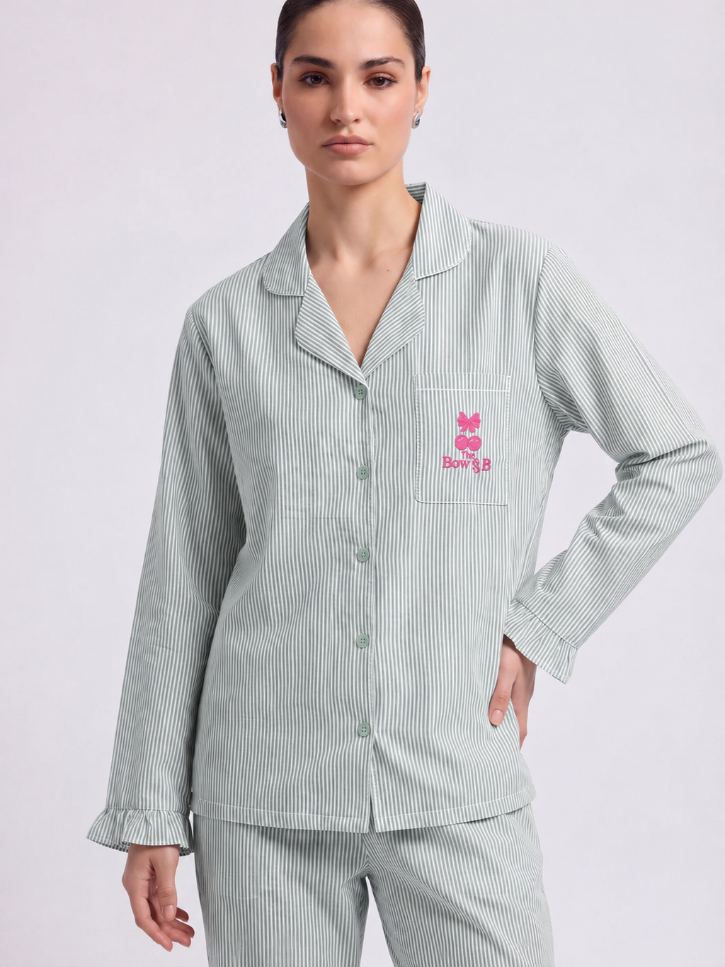 Mint Green Stripe Pyjama