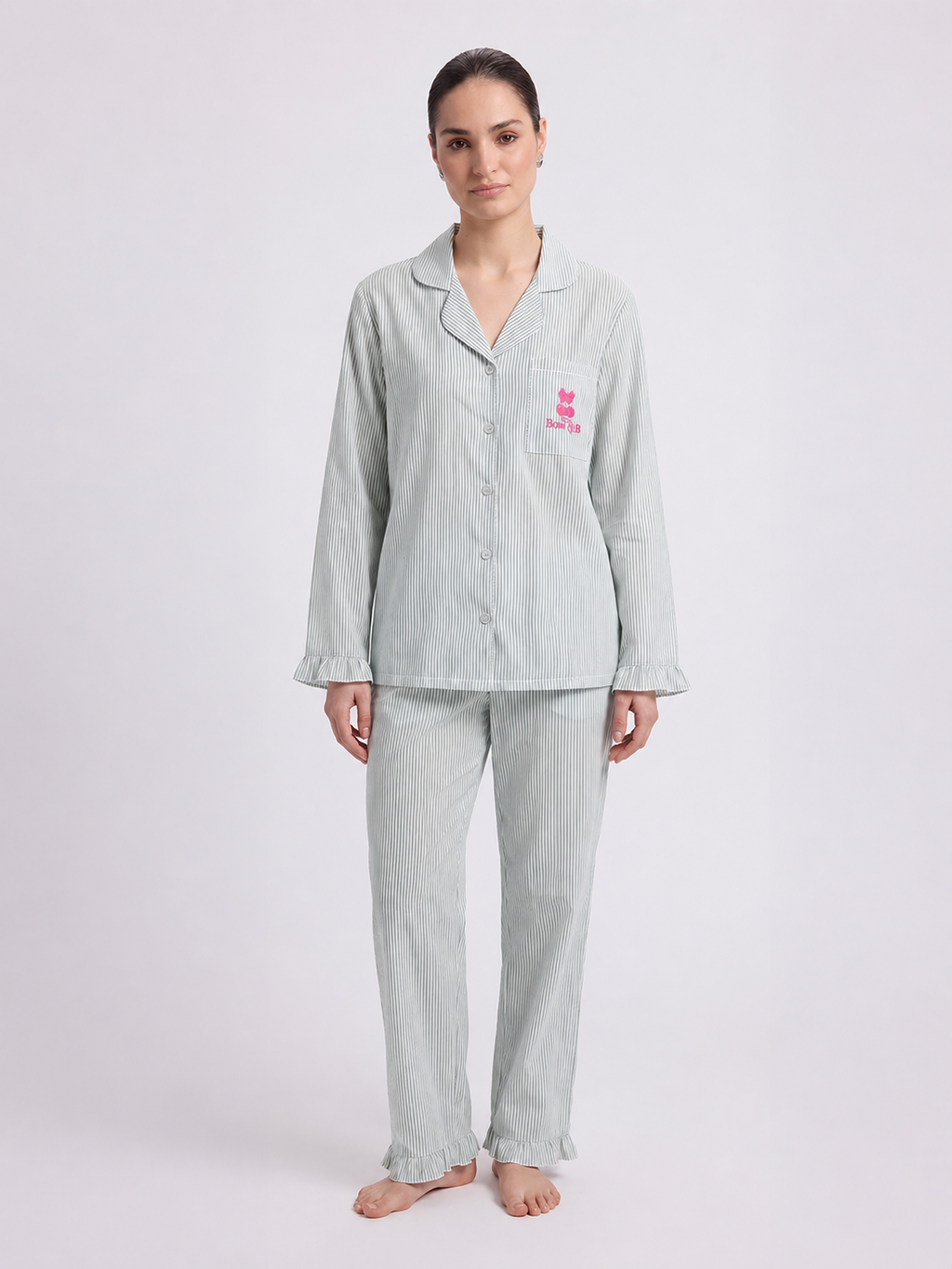 Mint Green Stripe Pyjama