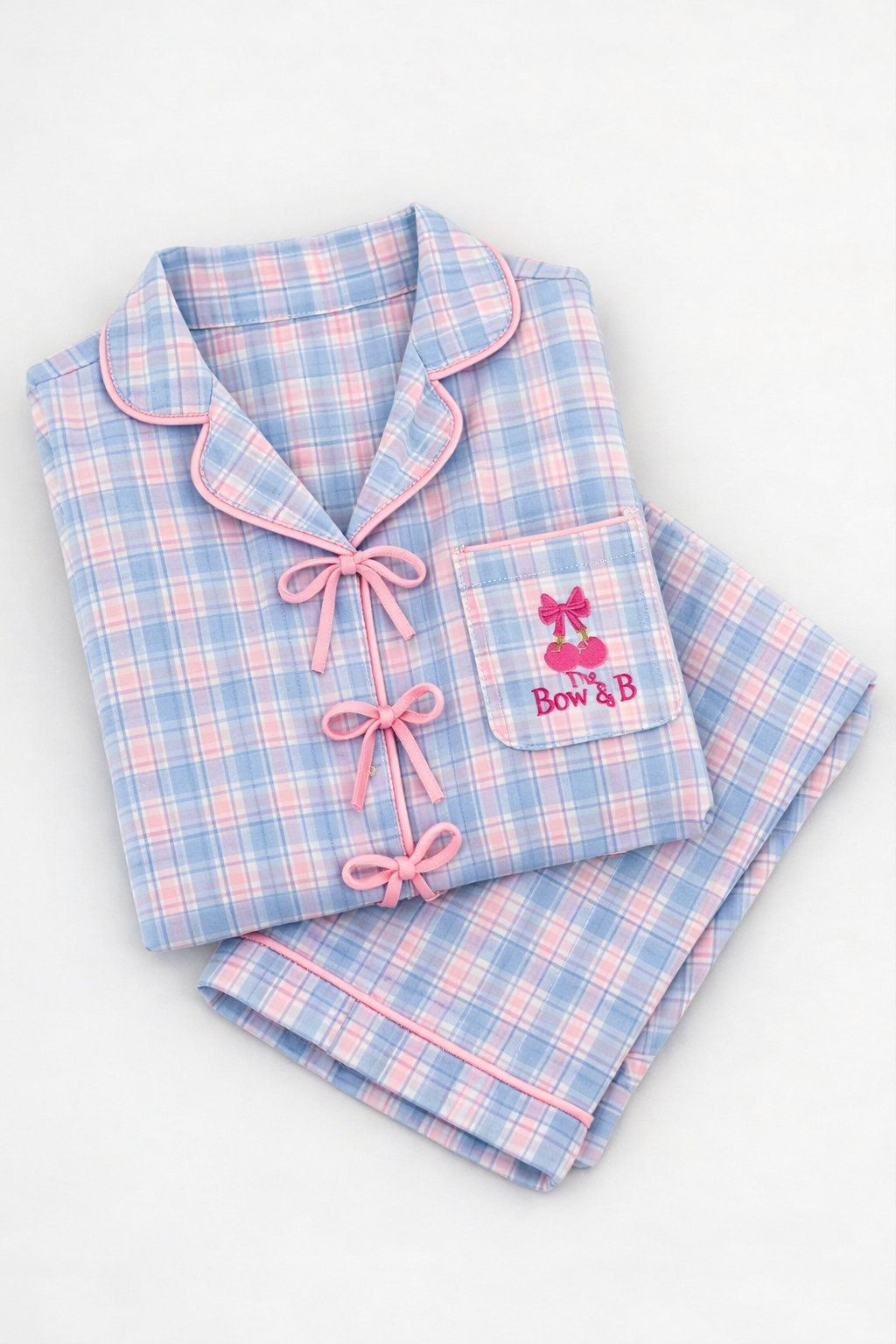 Pink Bow Pajama Set