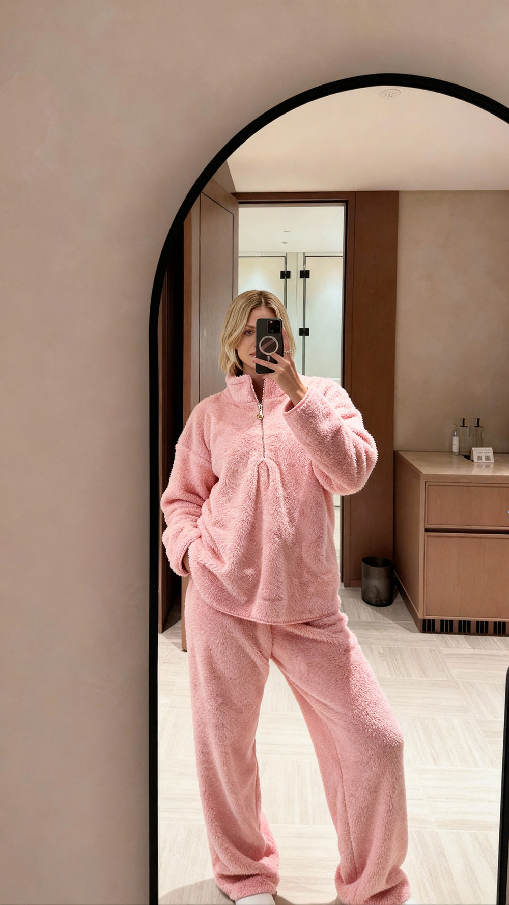 Cozy Pink Fur Pyjama