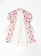 Charming Cherry Print Robe