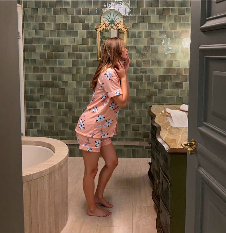 Simon Floral Silk Set