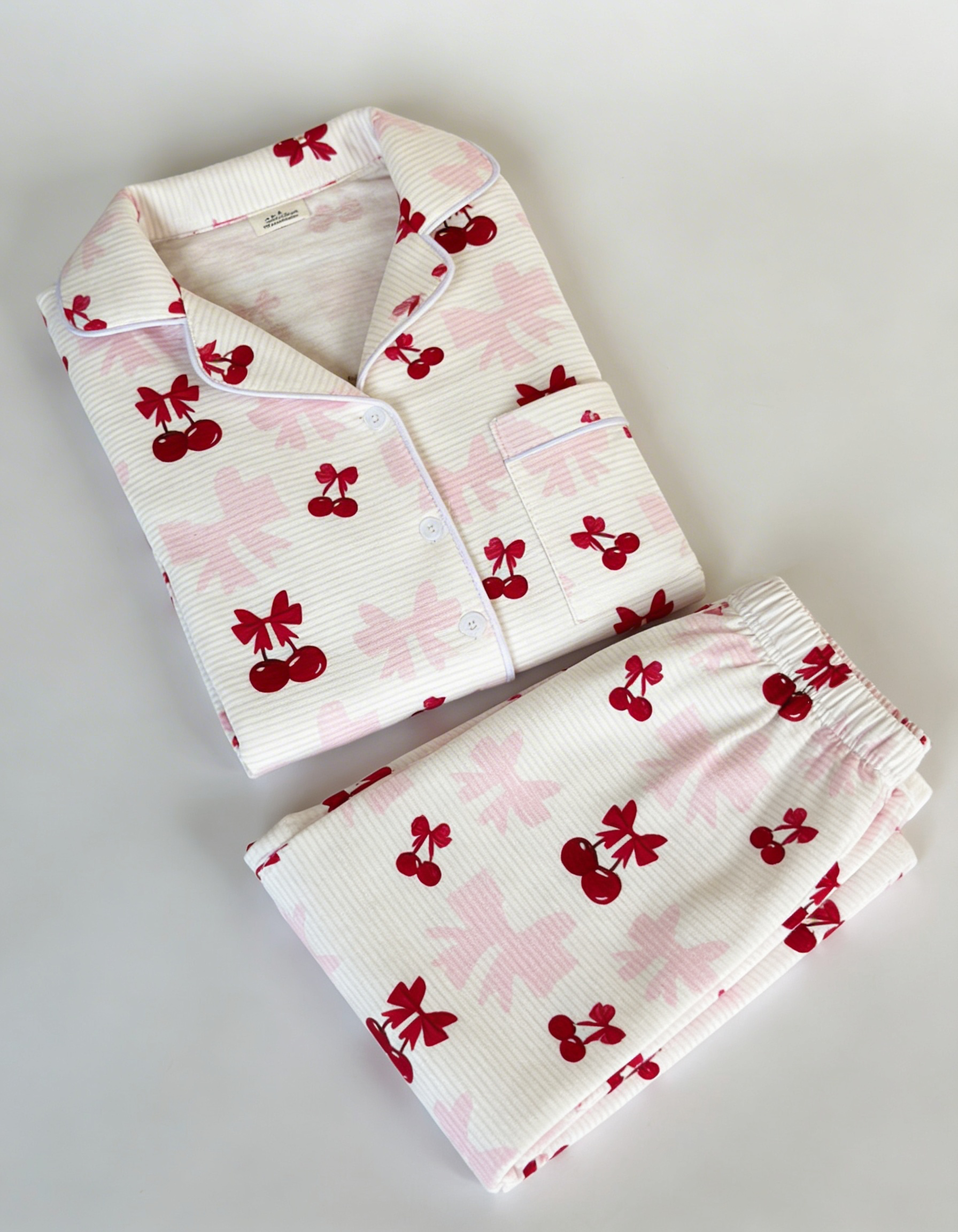 Cherry Blossom Printed Pyjama Set