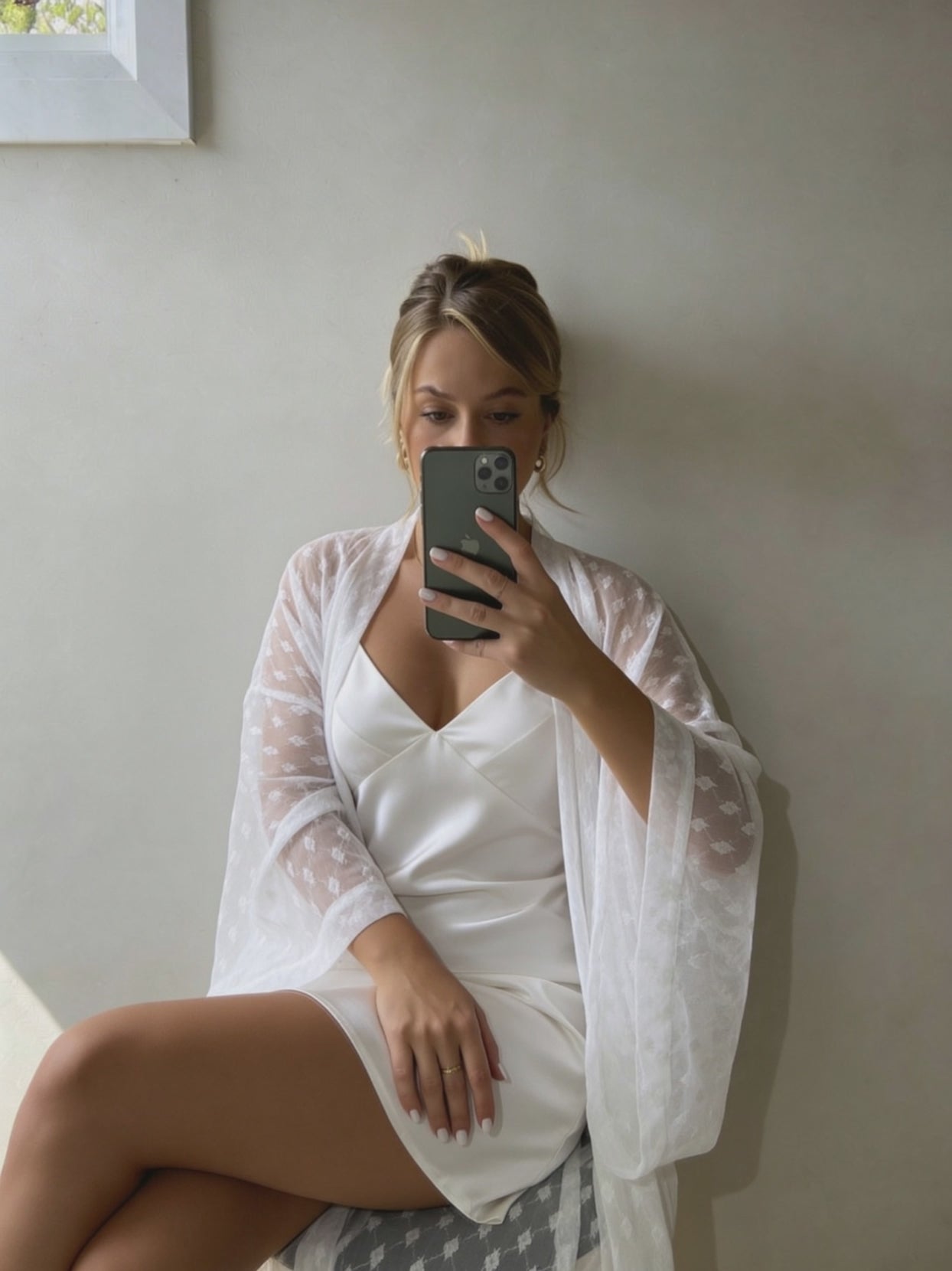 Dreamy Lace Satin Set