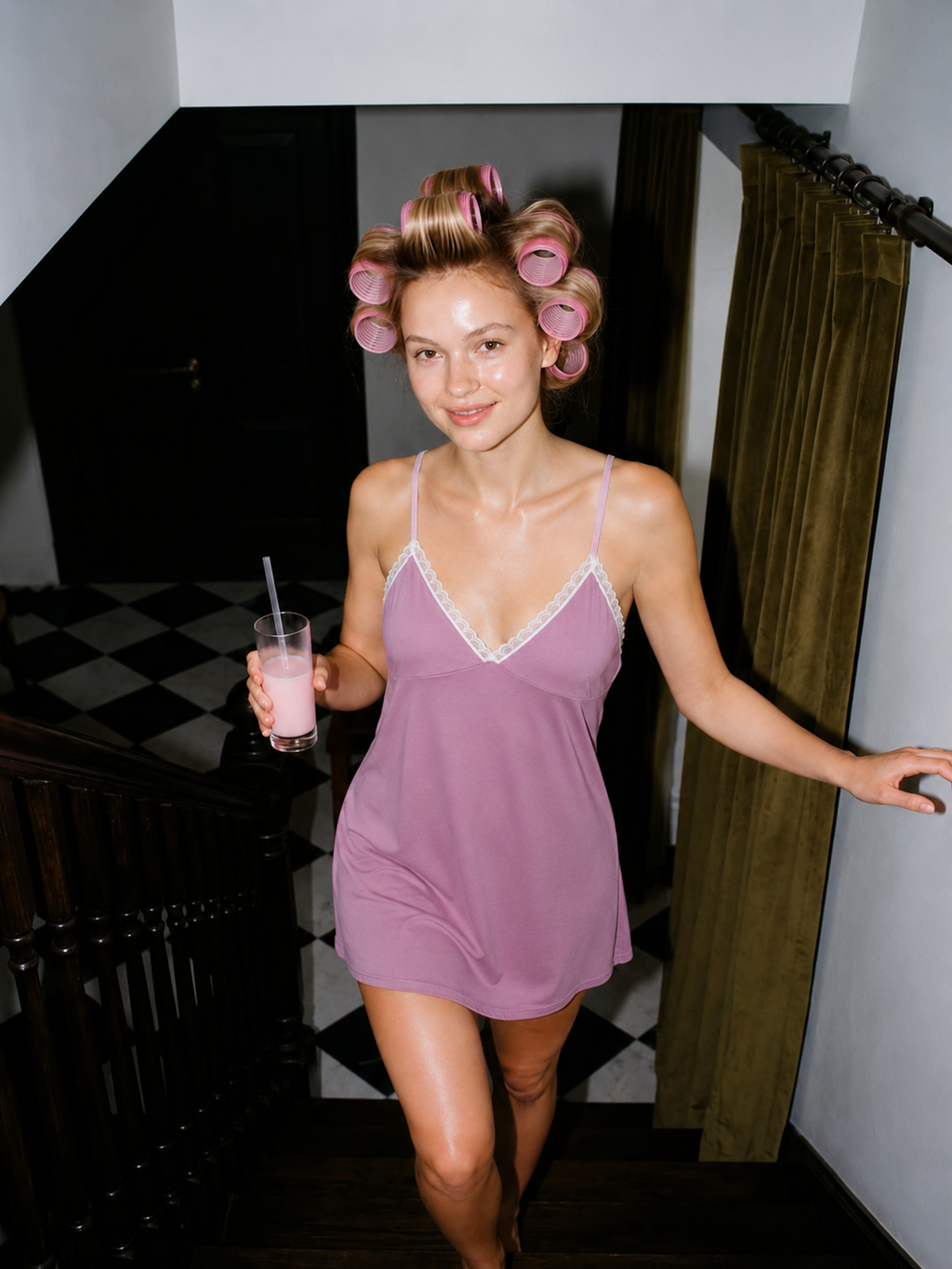 Dusty Rose Nightgown & Robe Set