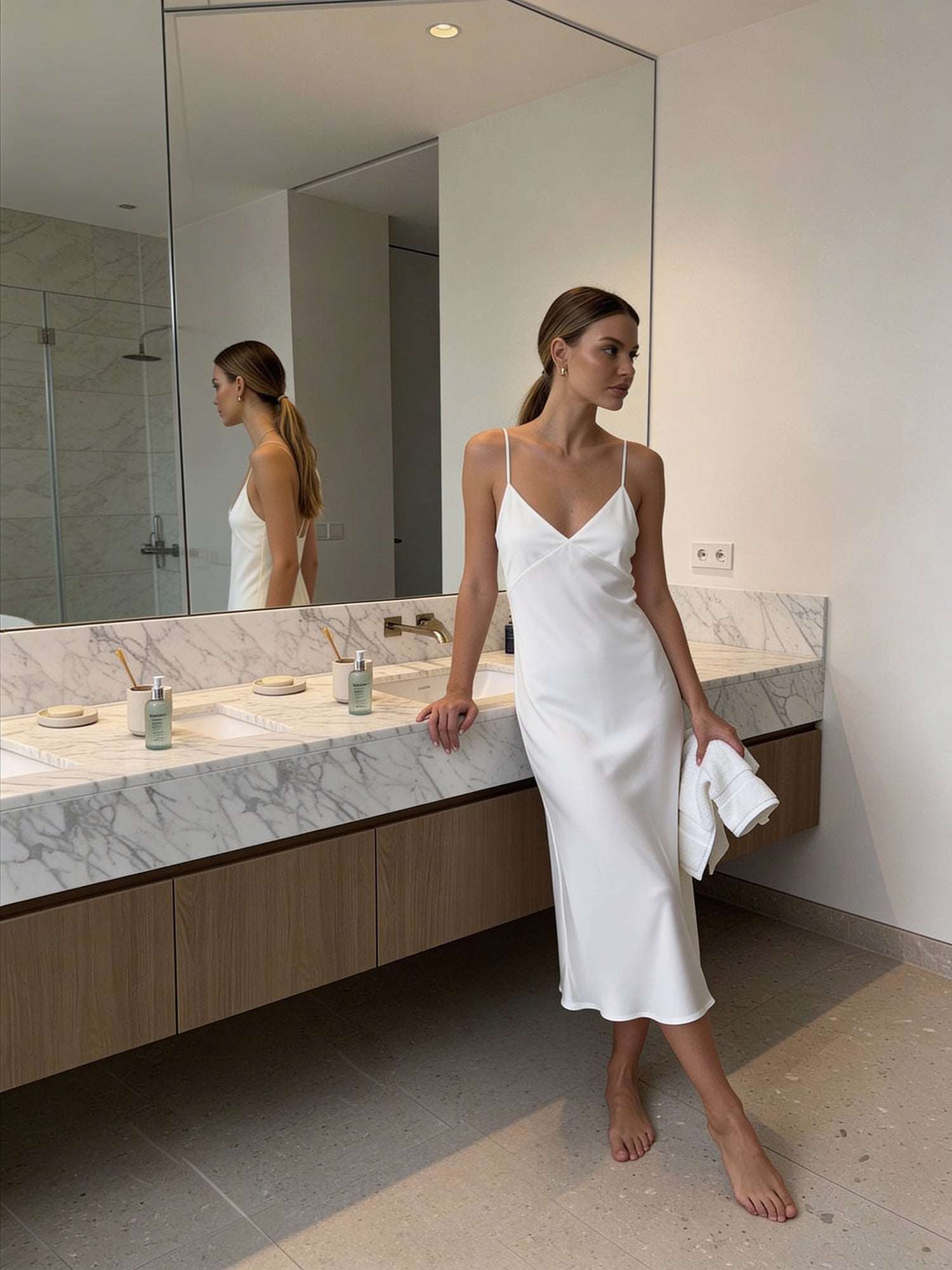 Elegant Satin Robe Set