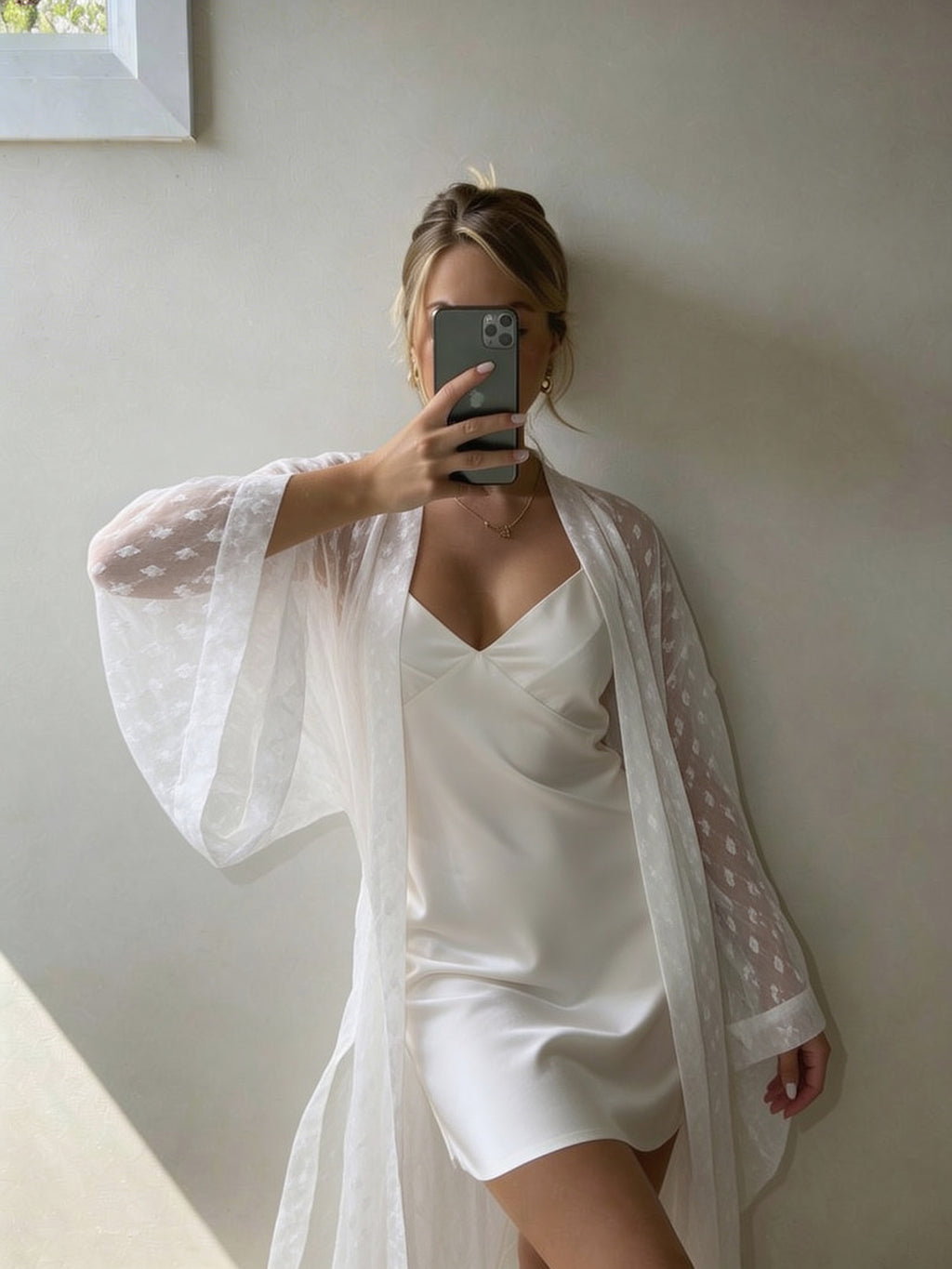 Dreamy Lace Satin Set