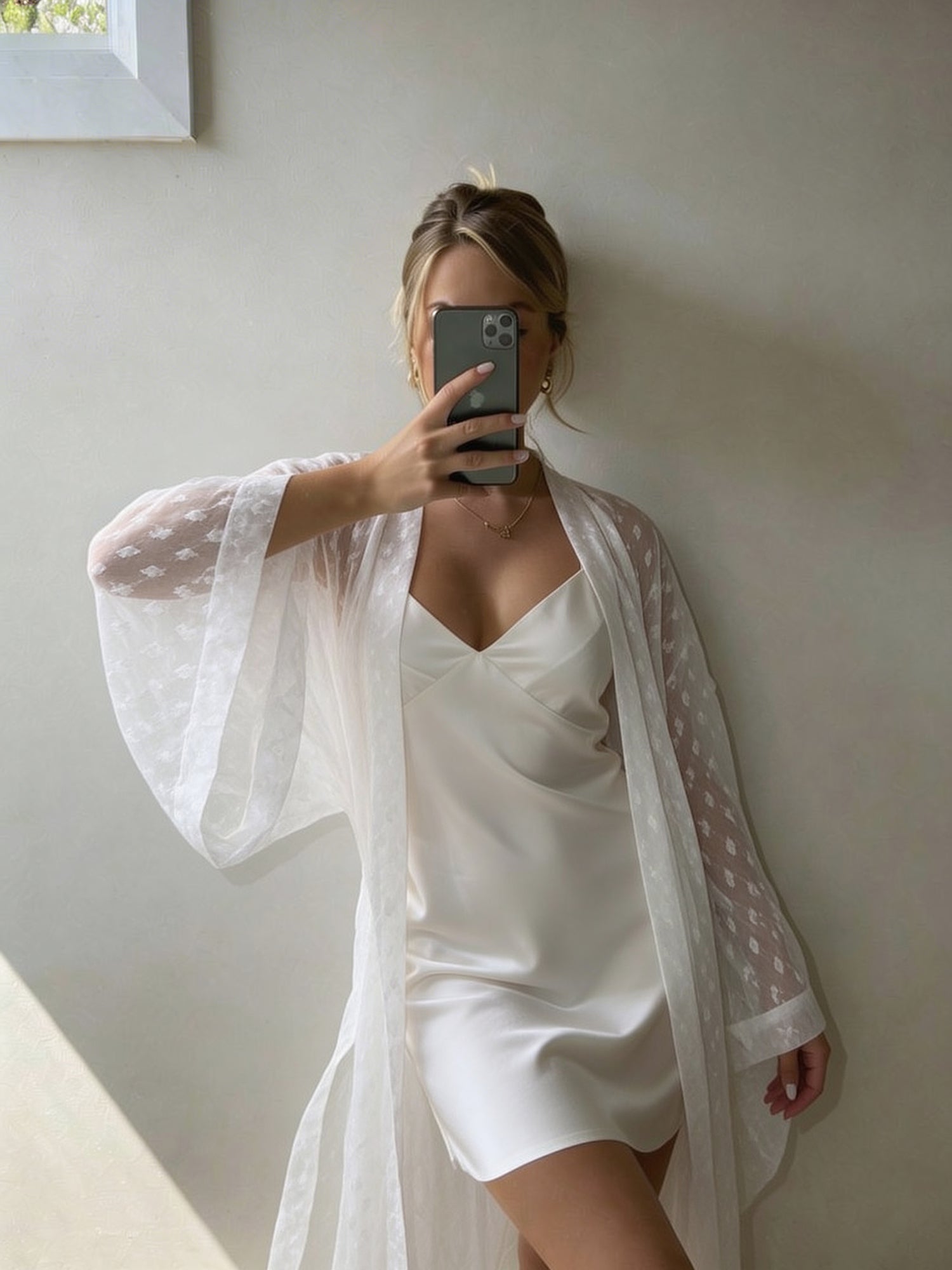 Dreamy Lace Satin Set