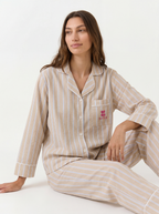 Nude Stripe Pyjama Set